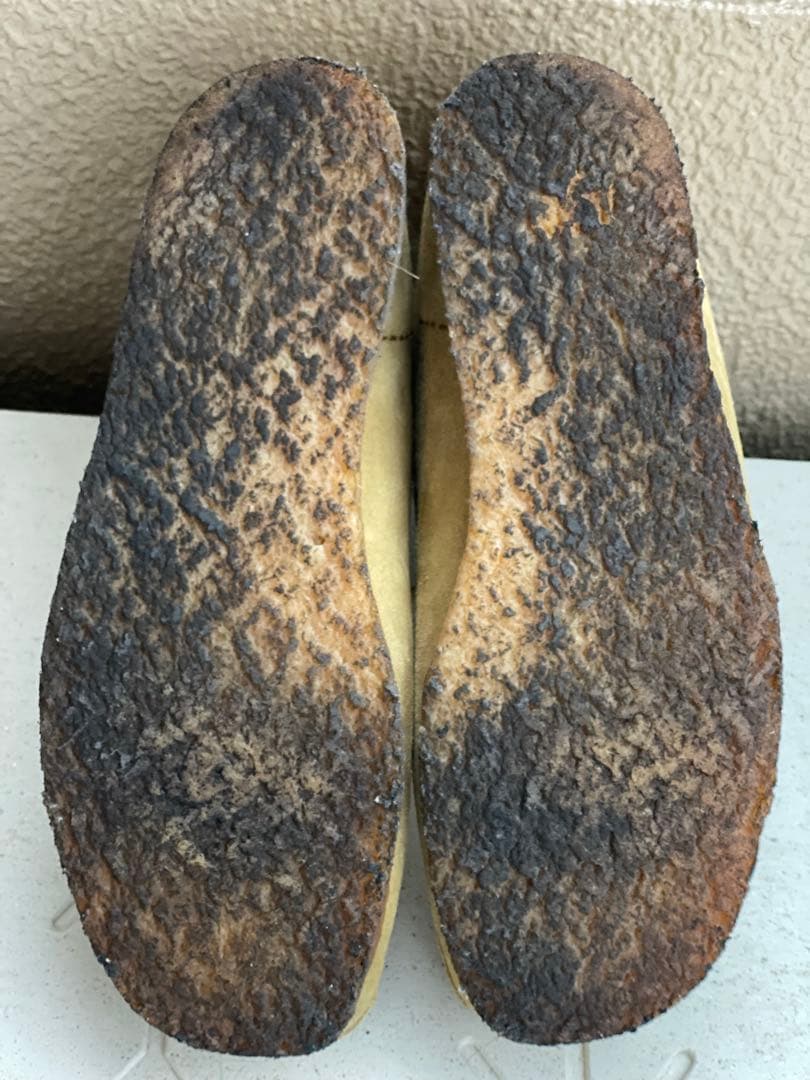 クラークス ワラビー ベージュ UK9G 28cm ファッション 通販
