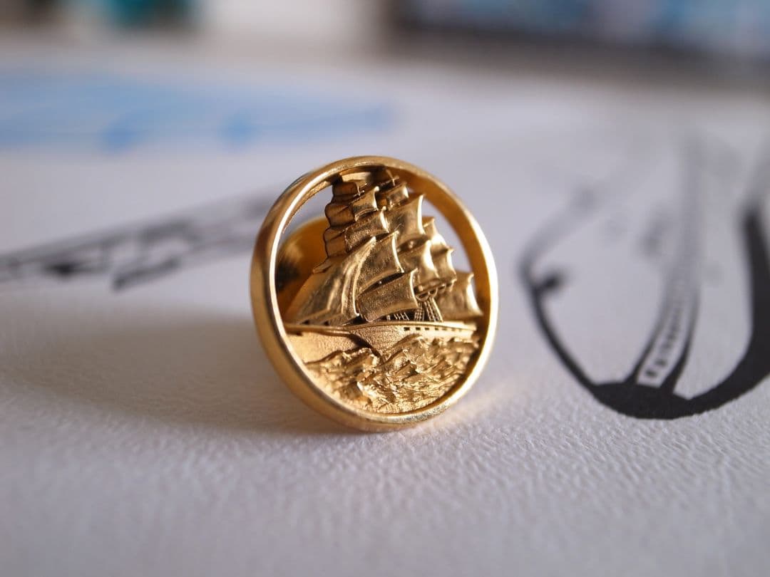 超稀少 PAN AM パンナム 退職記念バッジ＆証書／社章 パイロット クルー