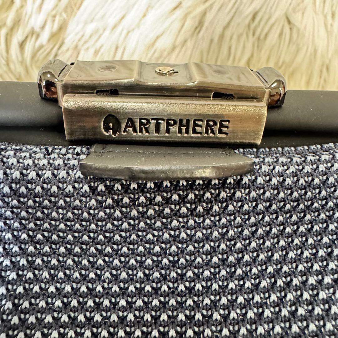 極美品 ARTPHERE アートフィアー ダレス ショルダーバッグ ネイビー
