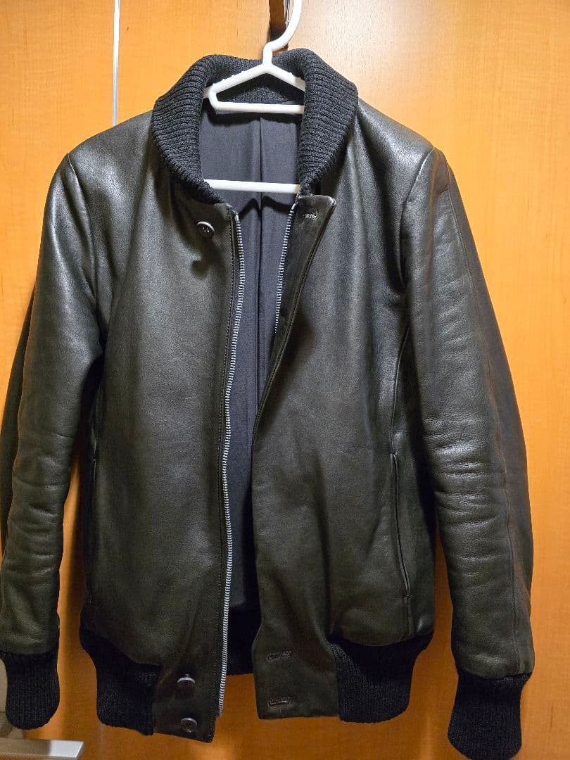 KURO スタジャン キップレザー RESOUND CLOTHING - 《予約9月1日18時締め》 leather Varsity jacket