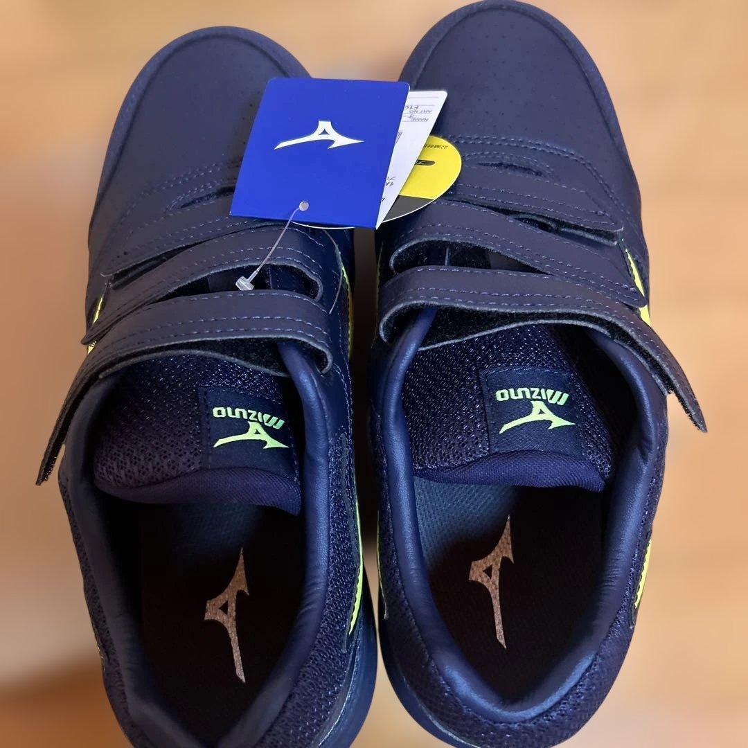 Mizuno 安全靴 26.5cm ネイビー/イエロー