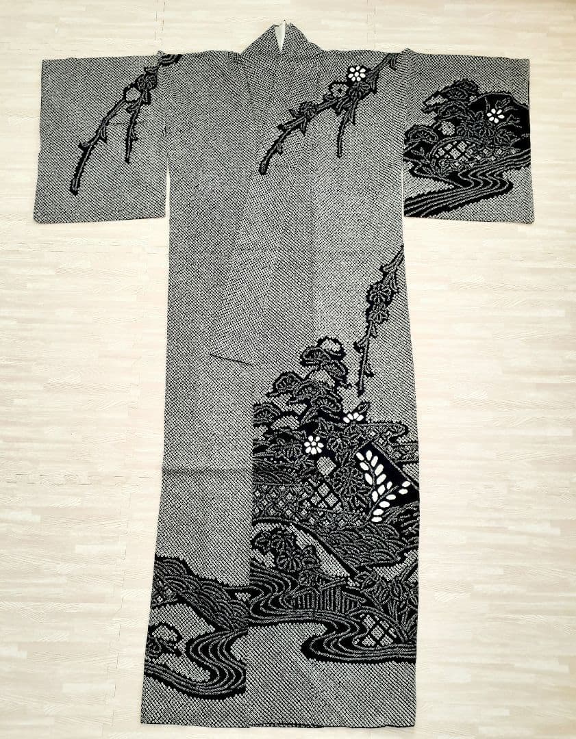 着物　絞り　正絹 楽天市場】【新古品】 訪問着 着物 正絹 袷 フォーマル 金通し 青地