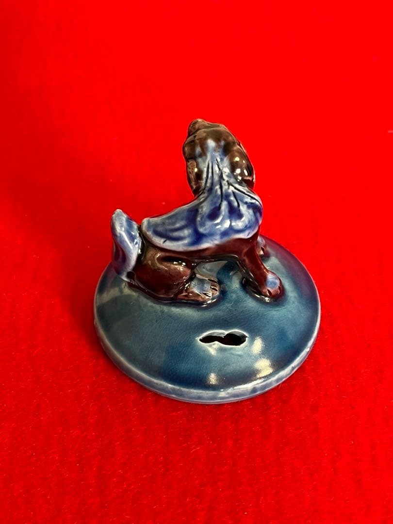 人間国宝 柳雨軒 三代 徳田八十吉(正彦銘) 彩釉 小紋香炉 管理T149