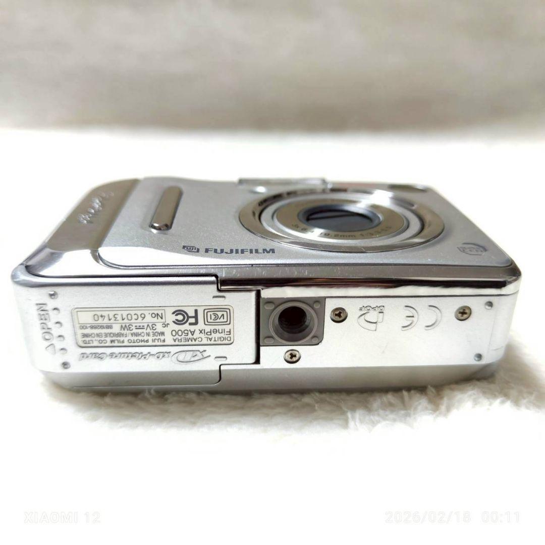 美品✨FUJIFILM Fainepix A500 シルバー 単3電池 コンデジ - メルカリ