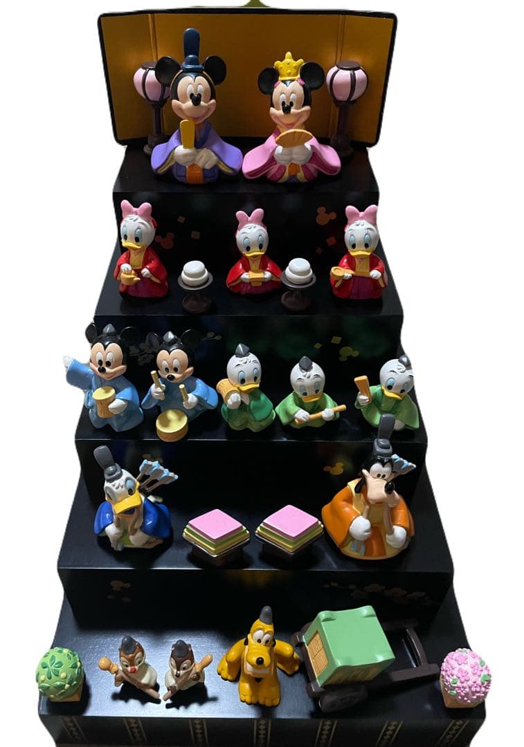 ベルメゾン　ディズニー　ミッキー　ひな祭り 雛人形 Disney（ディズニー） 雛人形 コンパクト お雛様 ひな人形 ひな