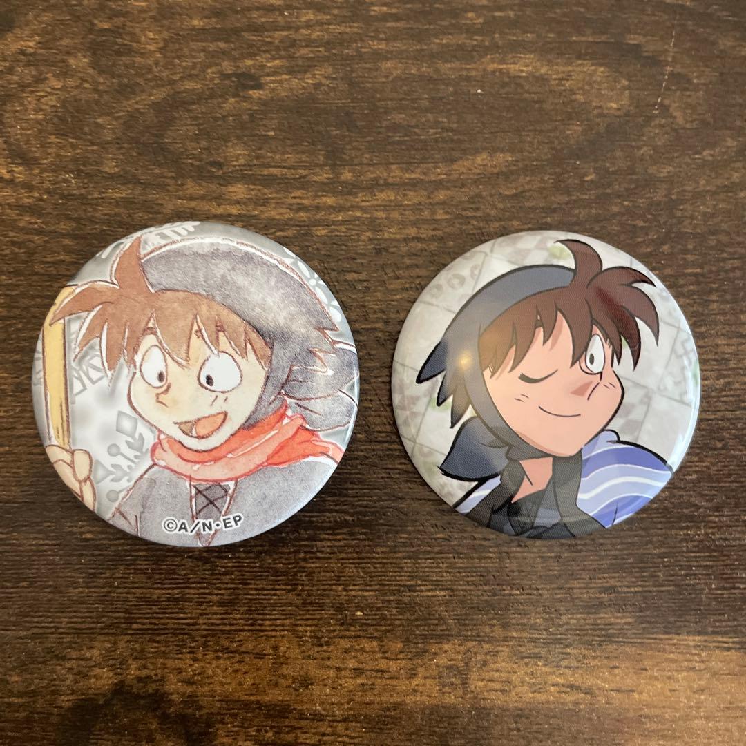 忍たま乱太郎 土井半助 土井先生 アニカプ 缶バッジ 雪 はんてん