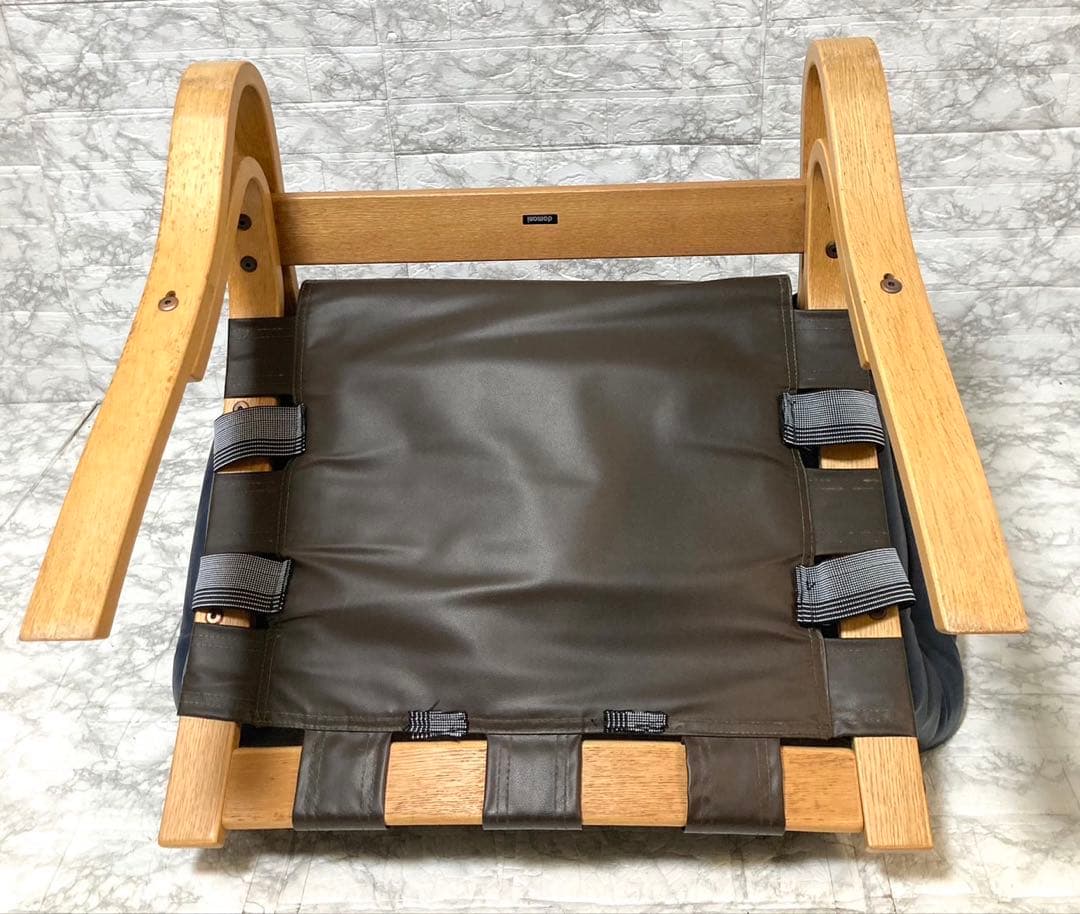 希少 本革】karimoku domani スカンジナビアン イージーチェア②