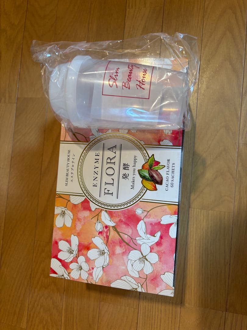 スリムビューティーハウス　エンザイムフローラカカオフレーバー 60袋 シェーカー スリムビューティーハウス エンザイムフローラカカオフレーバー 60袋