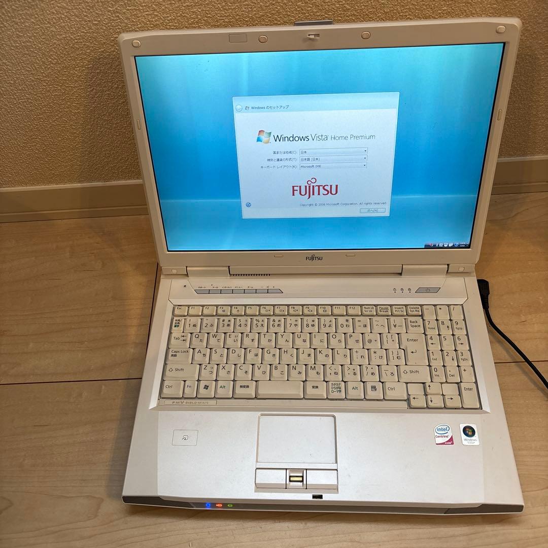 富士通ノートPC windows vista FMV BIBLO NF/A70 - メルカリ