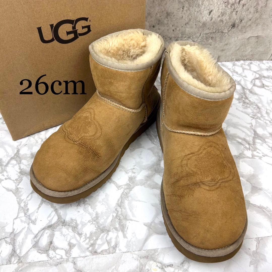 UGG アグ ムートンブーツ ボア ショートブーツ 26 - メルカリ
