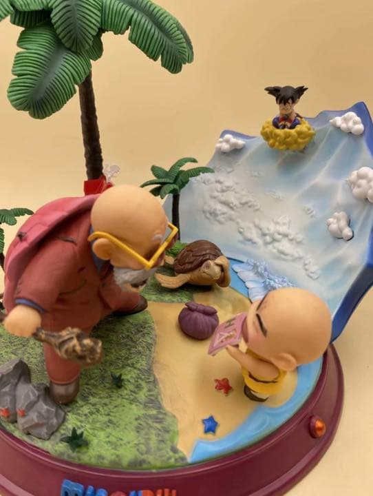 《超激レア》ドラゴンボール　無印　亀仙人　クリリン　悟空　名シーン　フィギュア