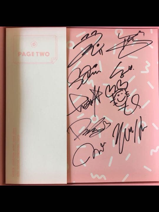 twice サイン page two TWICE [PAGE TWO] Autographed Signed Album MWAVE Member Select | eBay