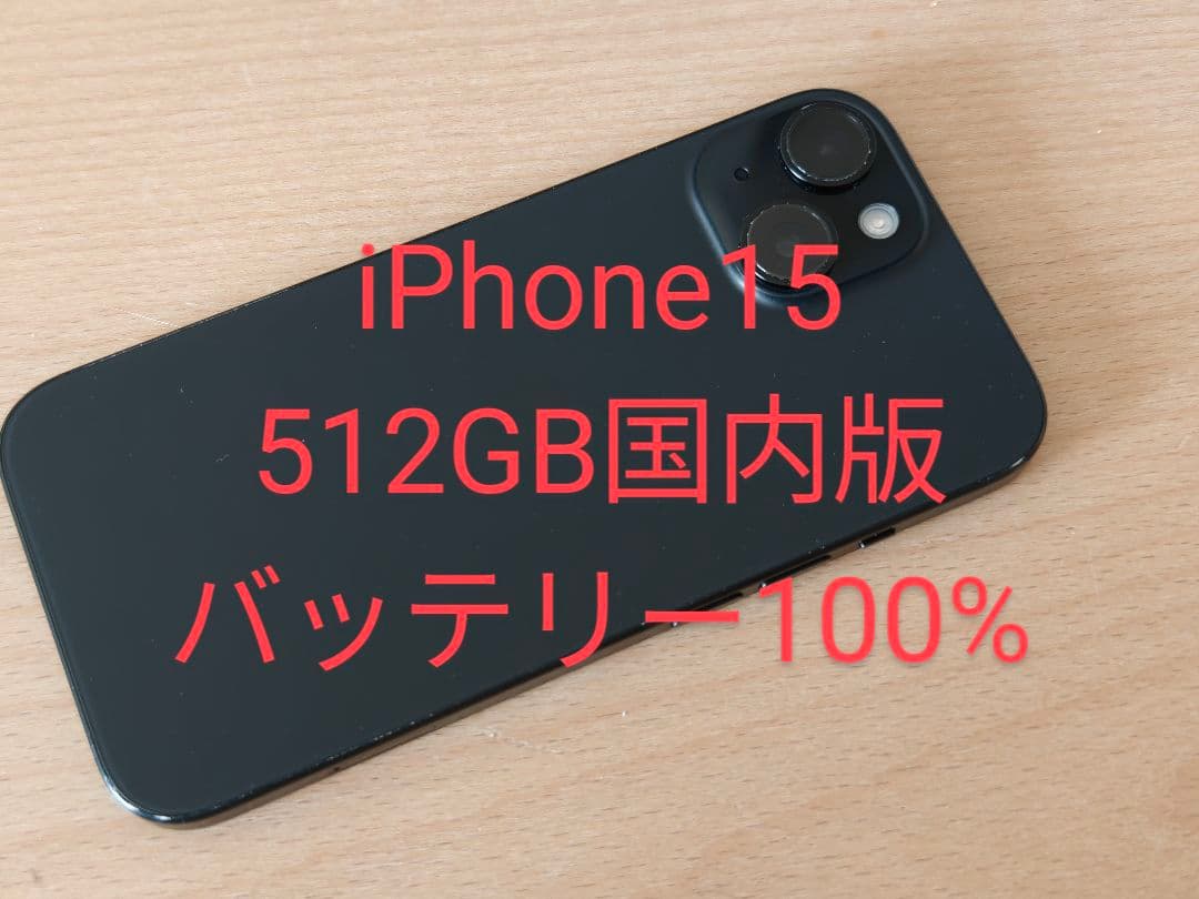 iPhone15 512GB 国内版 SIMフリー iPhone15 512GB APPLE SIMフリー 新品未開封 APPLE版SIMフリーor