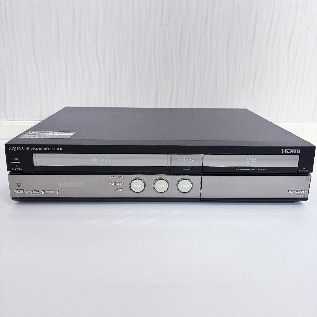 動作良好】シャープ AQUOS HDD内蔵 VHS DVD 一体型レコーダー - メルカリ