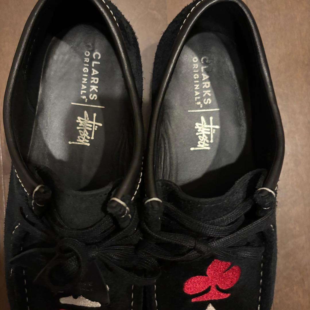stussy CLARKS コラボトランプモチーフ モカシンシューズ レア
