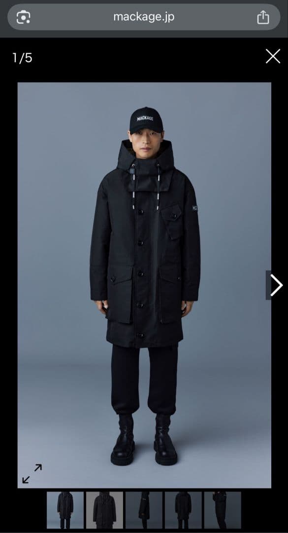 MACKAGE マッカージュ HARLEM ハーレム ミドルレンジコート - メルカリ