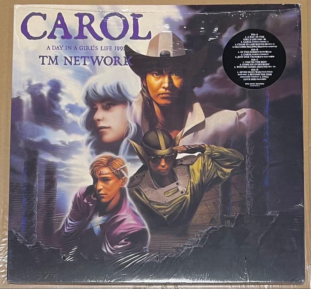 TM NETWORK CAROL レコード LP 2枚組 美盤 2LP レコード TMネットワーク Carol TM NETWORK - メルカリ