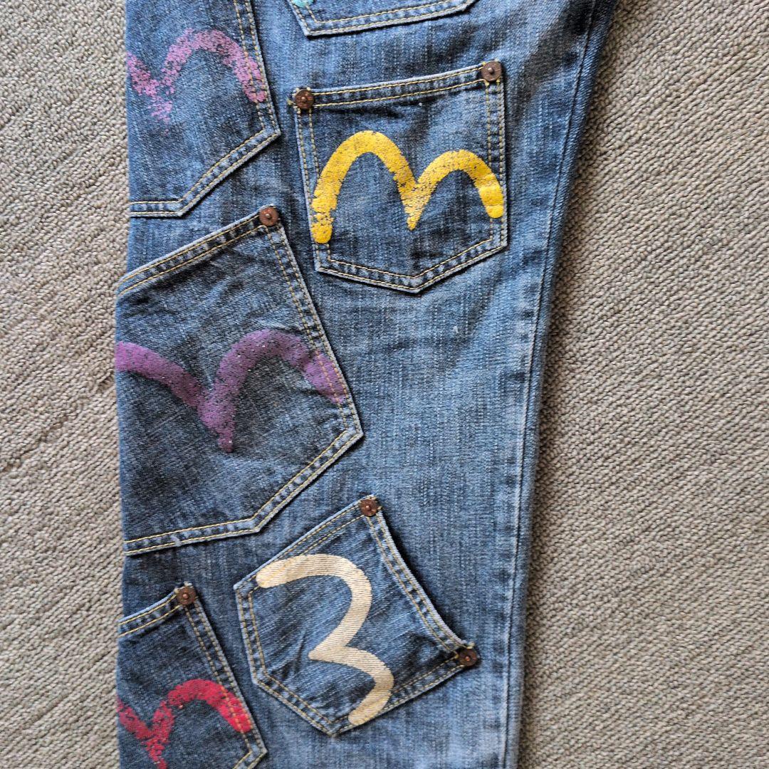 激安】エヴィス エビス evisu メニーポケット カモメ 大黒 - メルカリ