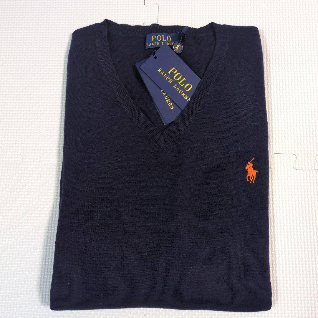 Polo Ralph Lauren Vネックセーター 【USサイズ/L】 POLO RALPH LAUREN（ポロ・ラルフローレン） 爆買 ポロ ラルフローレン