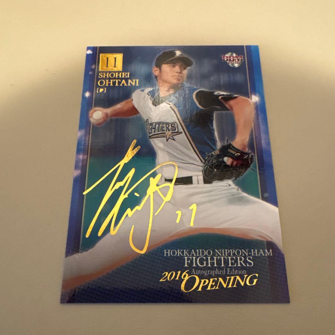 大谷翔平 2016年 箔サインカード BBM OPENINGカード - メルカリ