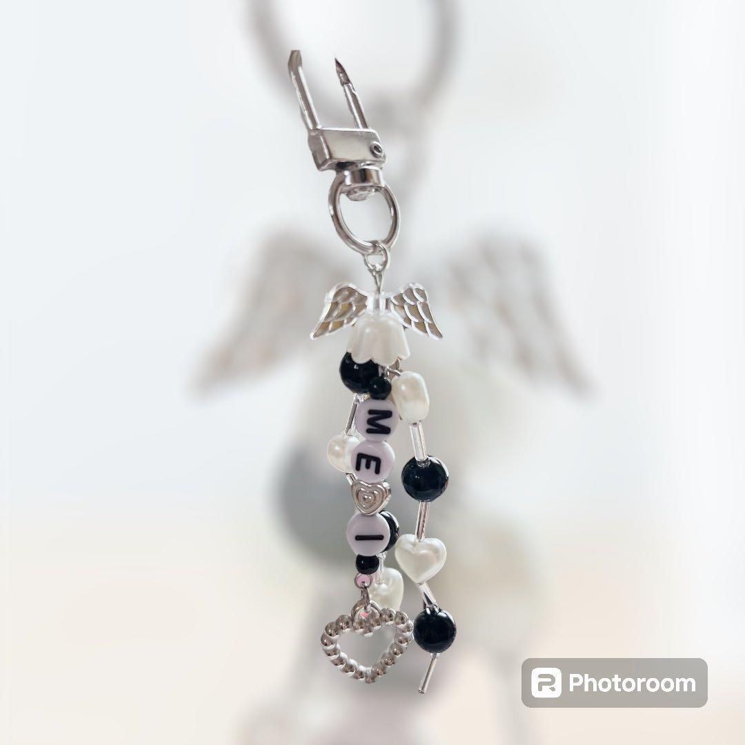 no,122 ME:I♡韓国ビーズキーホルダーストラップ 推し アイドル トレカ