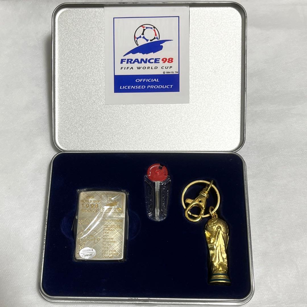 58888→12/31まで‼️【シリアル97‼️】zippo FIFA WCフランス 絶版/ヴィンテージ Zippo ジッポー 中古 1997年製造フランスFIFA