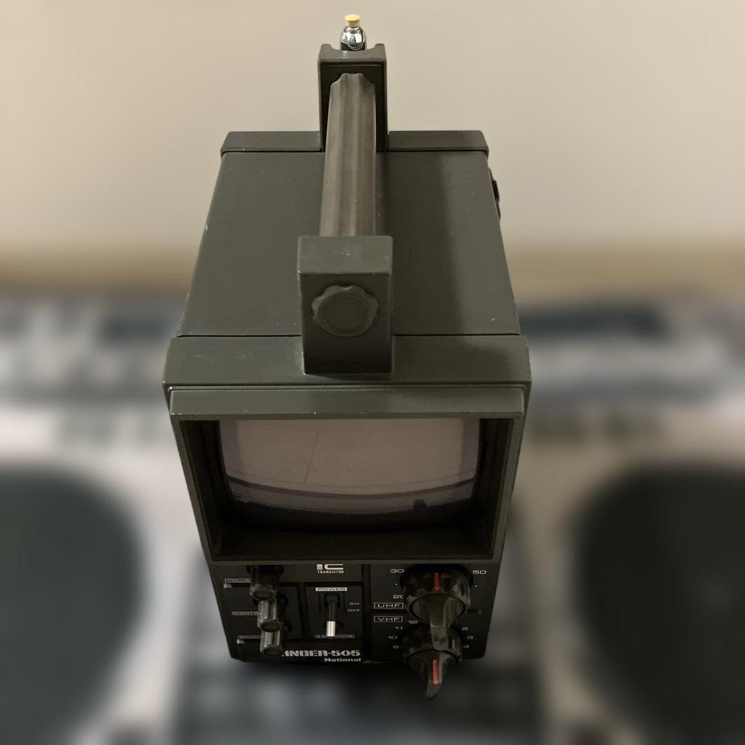 National RANGER-505白黒テレビTR-505A DC12V 6W - メルカリ