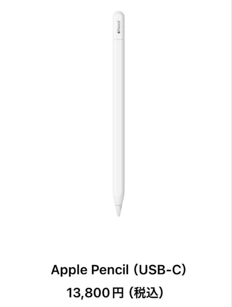 Apple pencil usb-c アップルペンシル USB 新品 純正 アップルペンシル