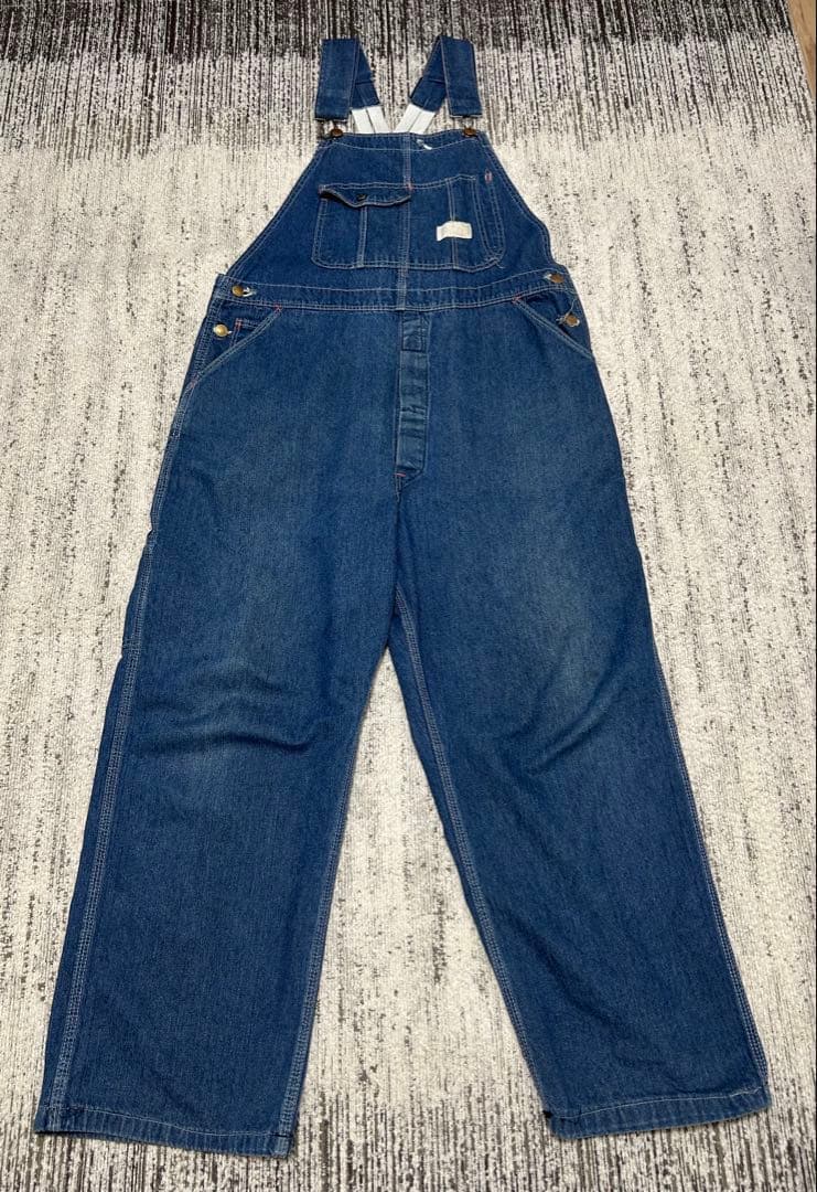 50s60s RED CAMEL オーバーオール 濃紺 USA製 ヴィンテージ RED CAMEL オーバーオール 古着 W35×L29 ビンテージ 50S-60S - ウルフ
