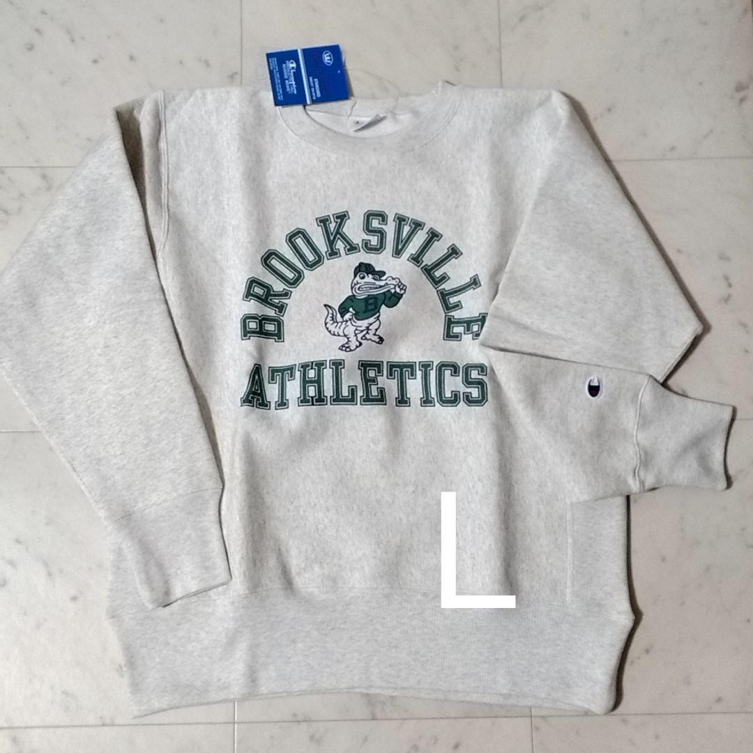 チャンピオン　Ｌ　スウェットシャツ　リバースウィーブ　裏起毛　① Champion（チャンピオン） REVERSE WEAVE リバースウィーブ 青単タグ