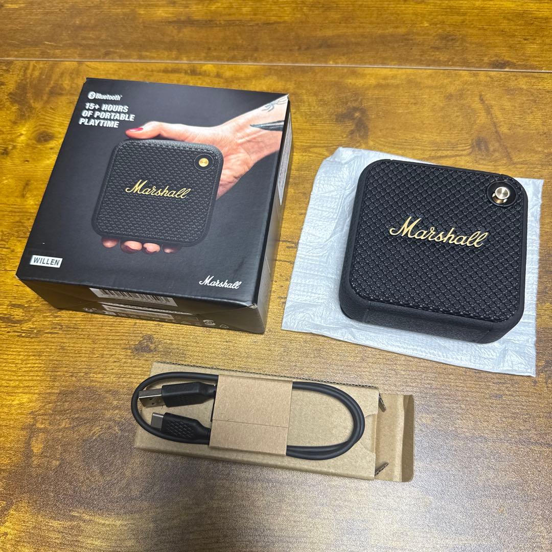 Marshall ポータブルスピーカー Marshall ワイヤレスポータブルスピーカー ブラック&ブラス STOCKWELL2