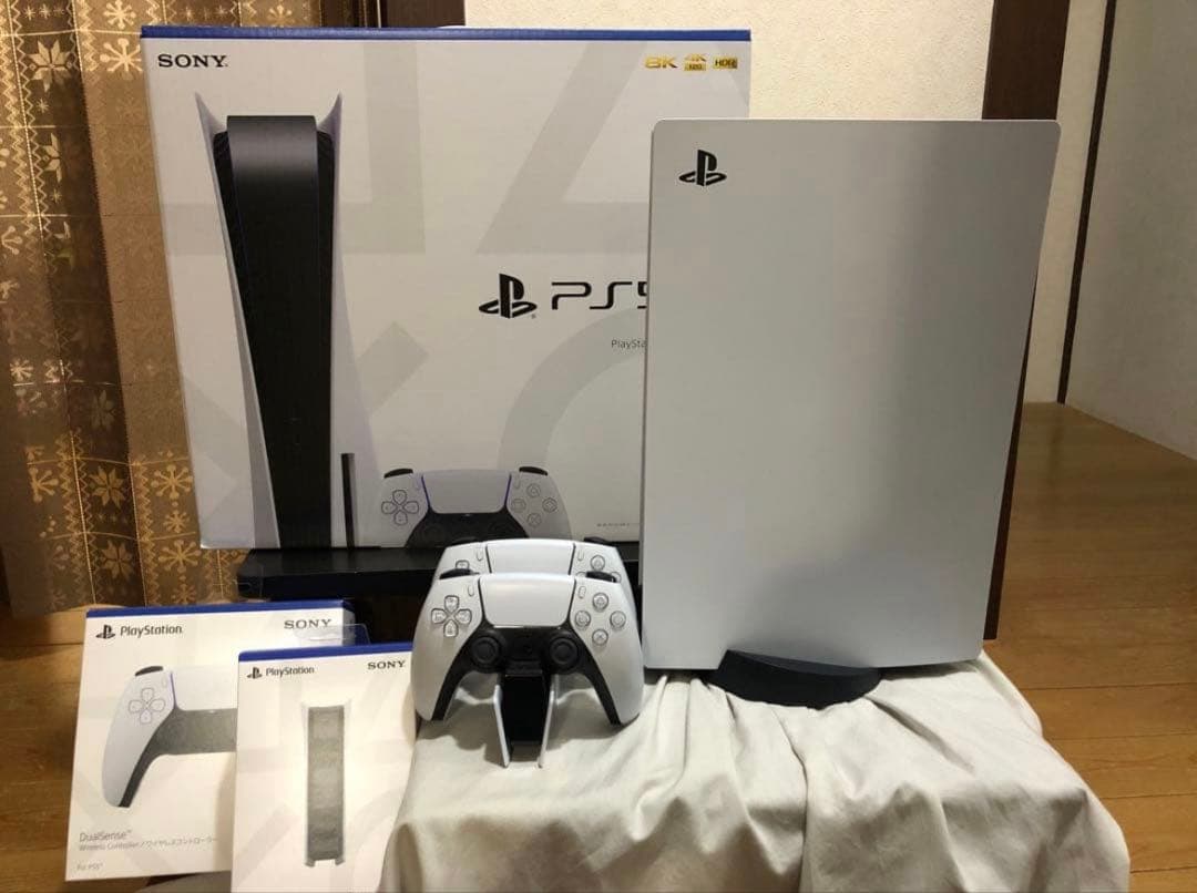 PS5 ディスクドライブ搭載モデル＋充電器＋コントローラー計2個セット PlayStation PlayStation5 ディスクドライブ搭載モデル DualSense