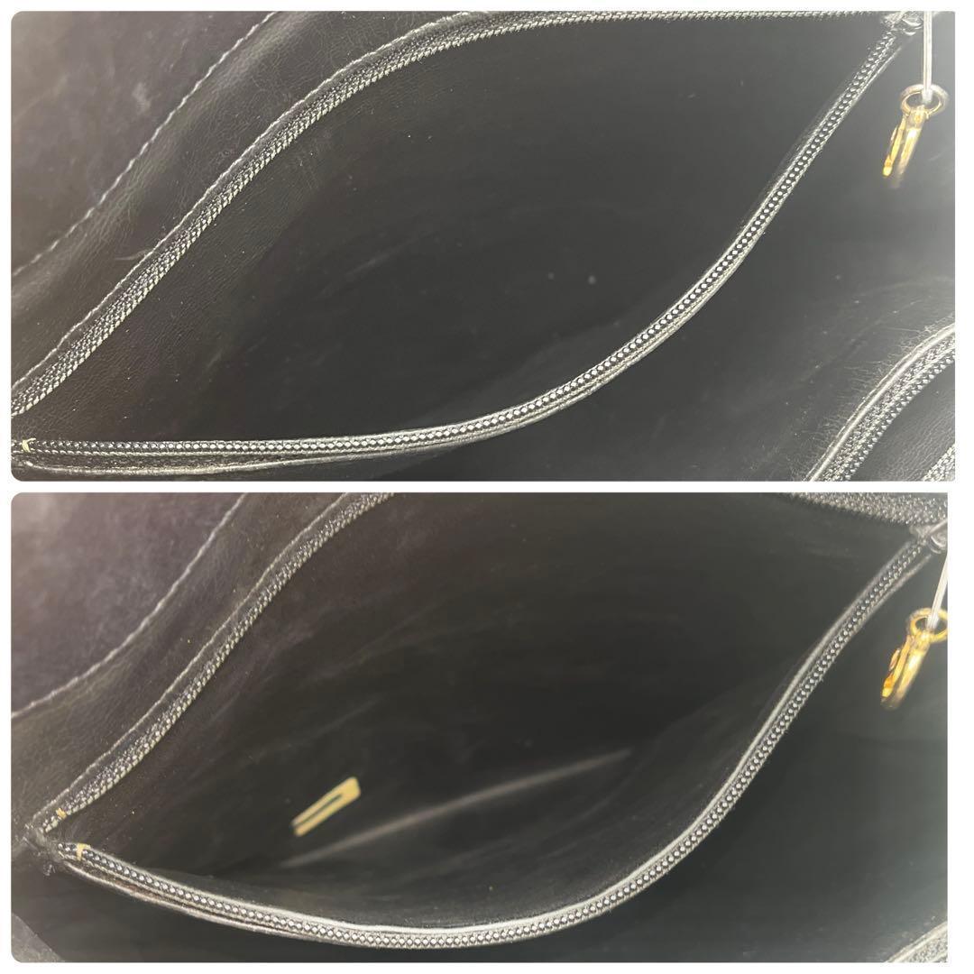 シャネル チェーンショルダー ラムスキン ブイステッチ ブラック