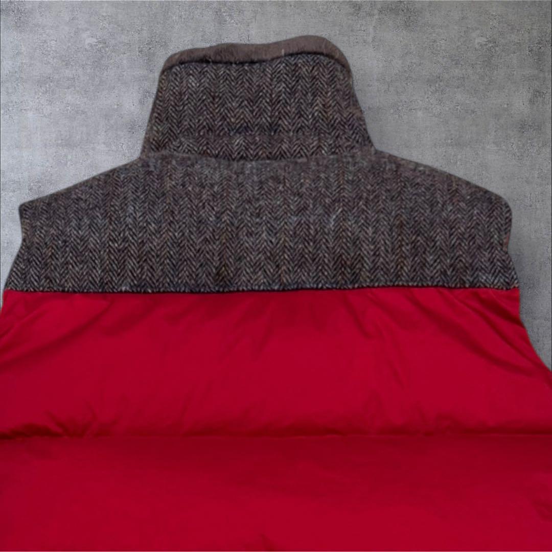 THE NORTH FACE ダウンベスト 赤 メンズXL ハリスツイード - メルカリ