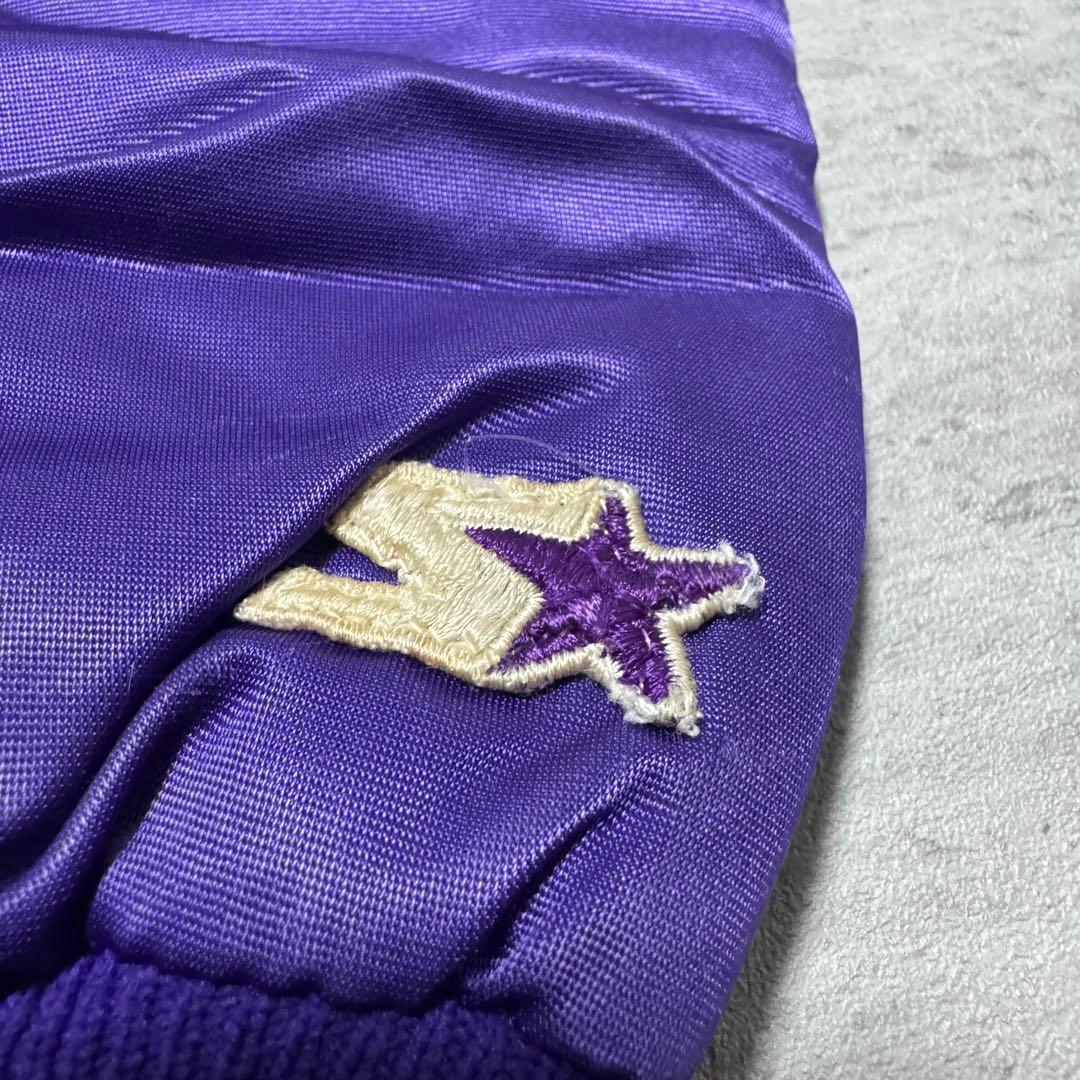 90s USA製 STARTER ナイロンスタジャン パープル VIKINGS - メルカリ