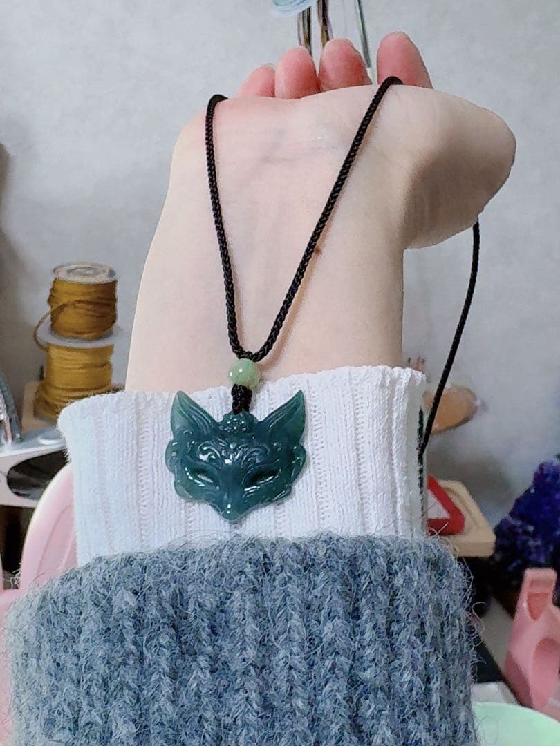 R1-0291天然本翡翠 《本物保証》 翡翠ペンダント ネックレス - メルカリ