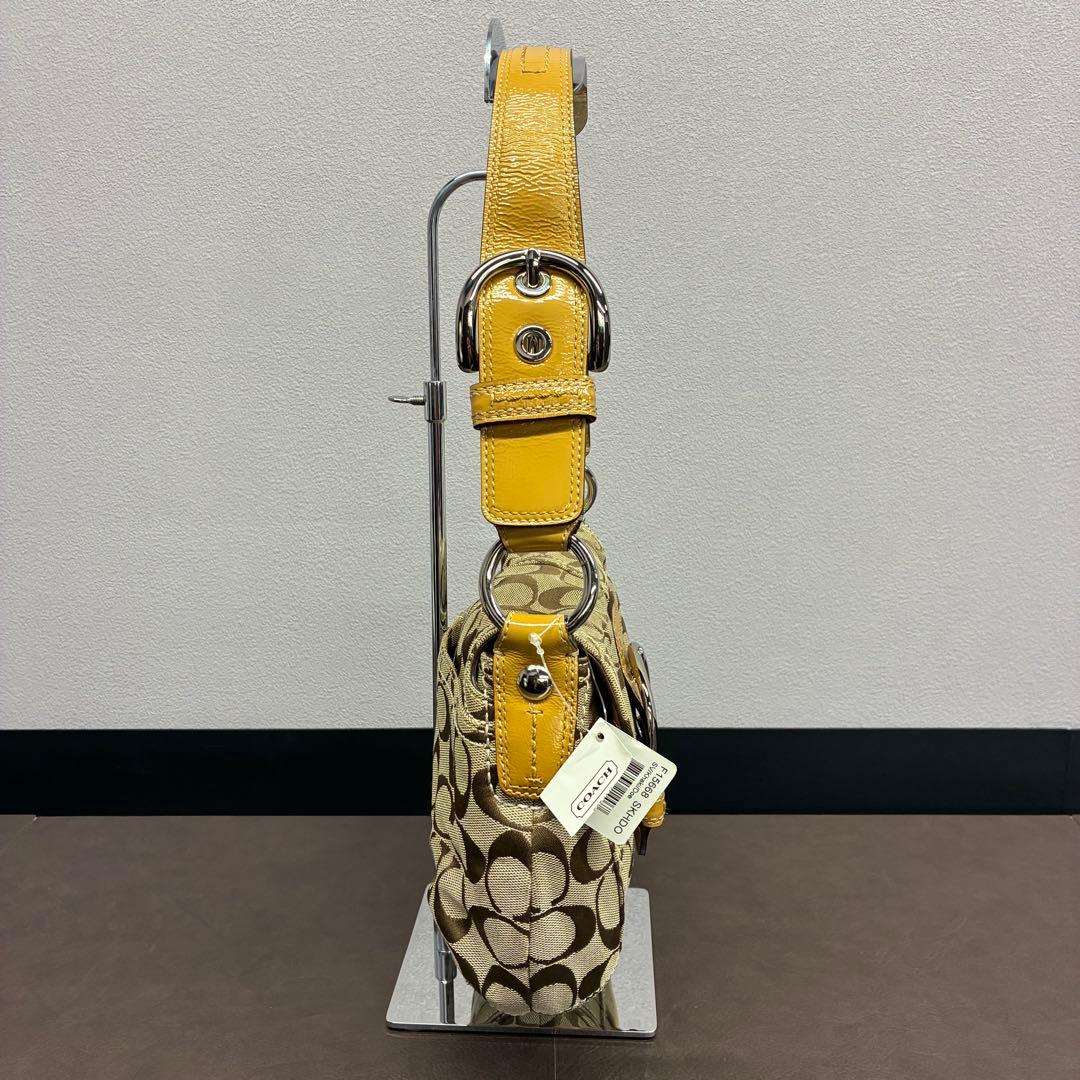 鑑定済み・タグ付き】COACH シグネチャー F13113 ワンショルダー