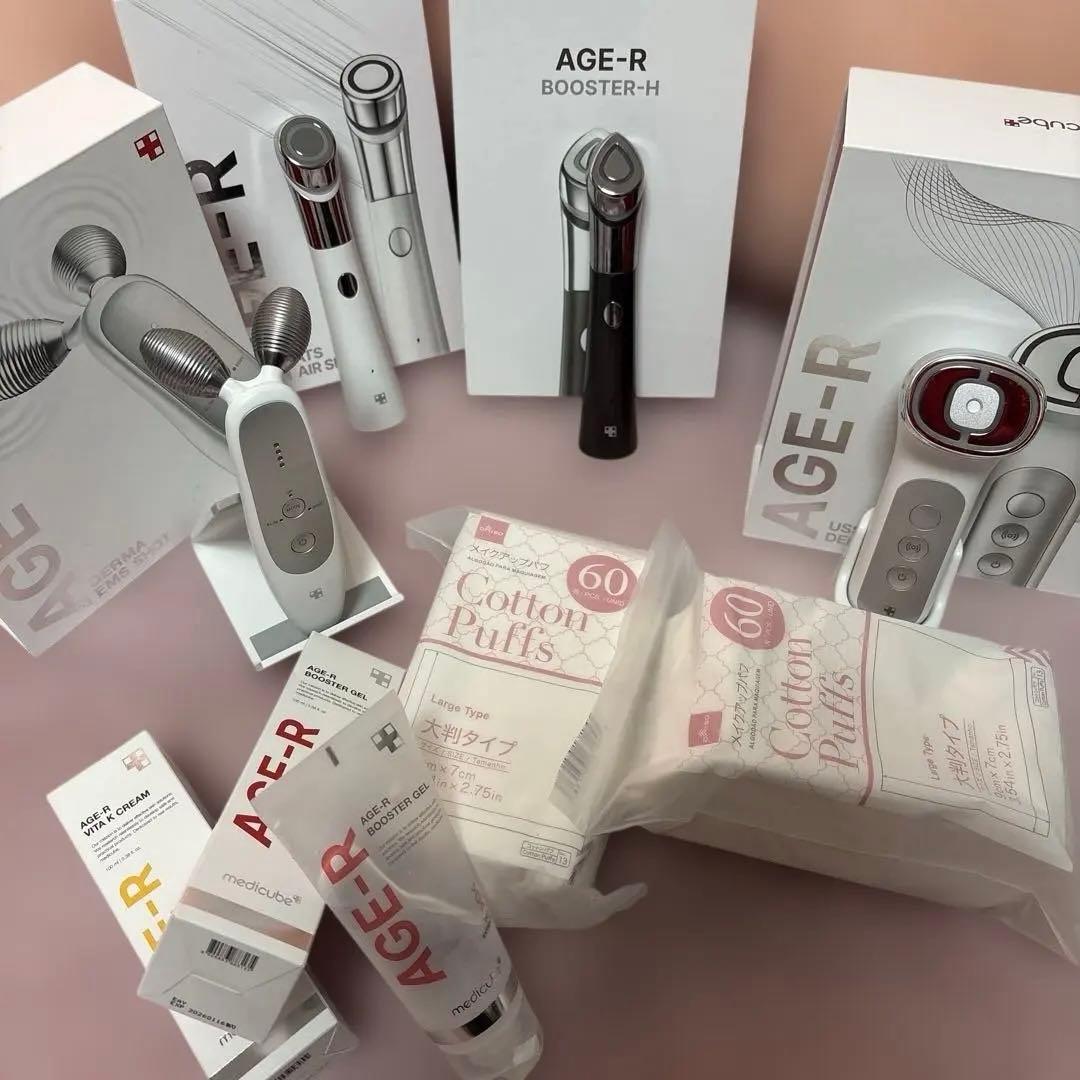 【総額12万円】メディキューブ 美顔器AGE-R MEDICUBE 4点セット Qoo10] メディキューブ 【公式】【限定】AGE-R美顔器 Pri