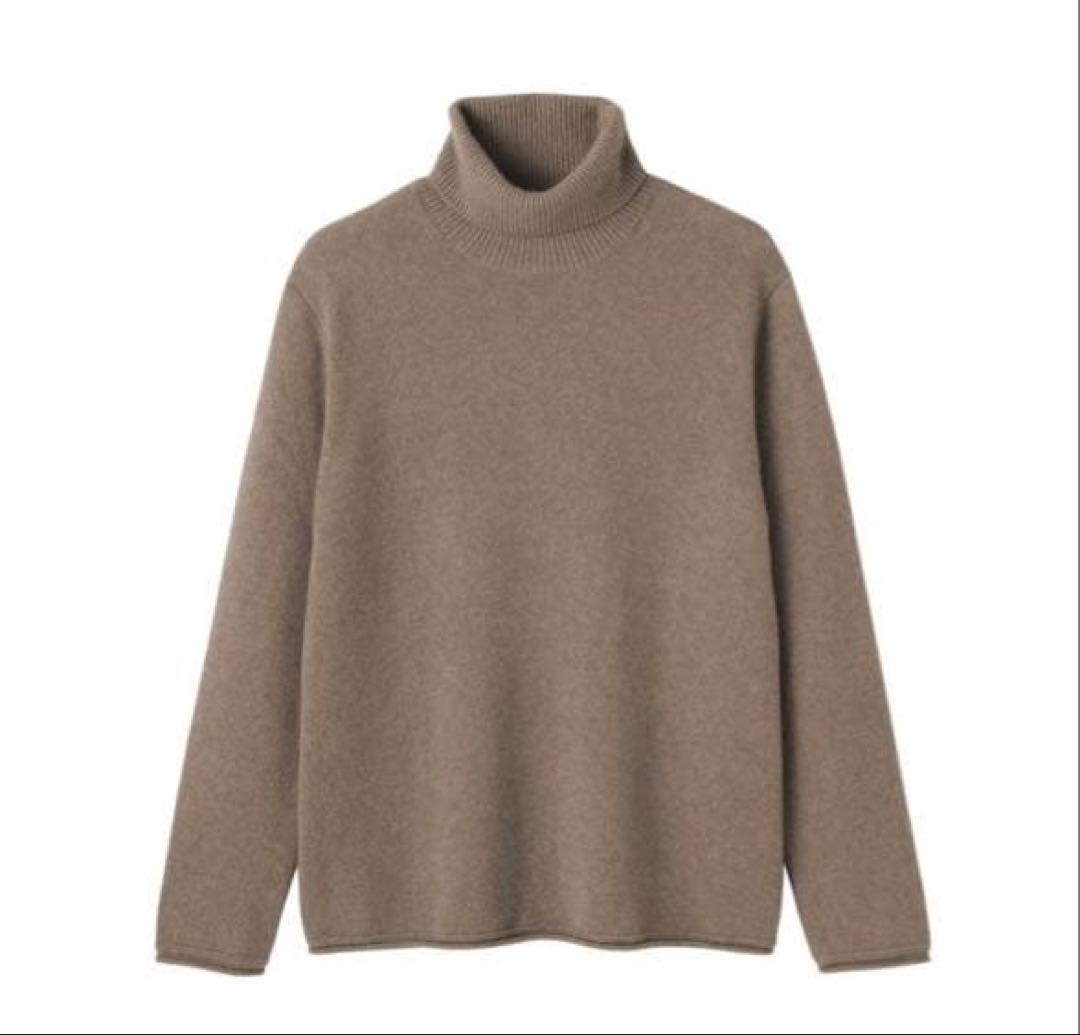 最終値下げ MUJI LABO カシミアタートルネックセーター 紳士 自然のまんまの色 カシミヤタートルネックセーター | 無印良品