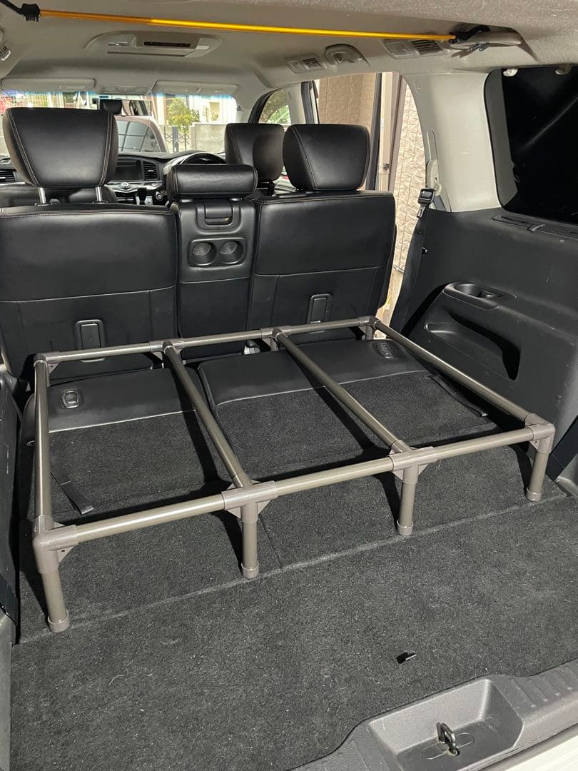 車中泊仕様】E52エルグランド専用ベッドキット（前期・後期／7人8人