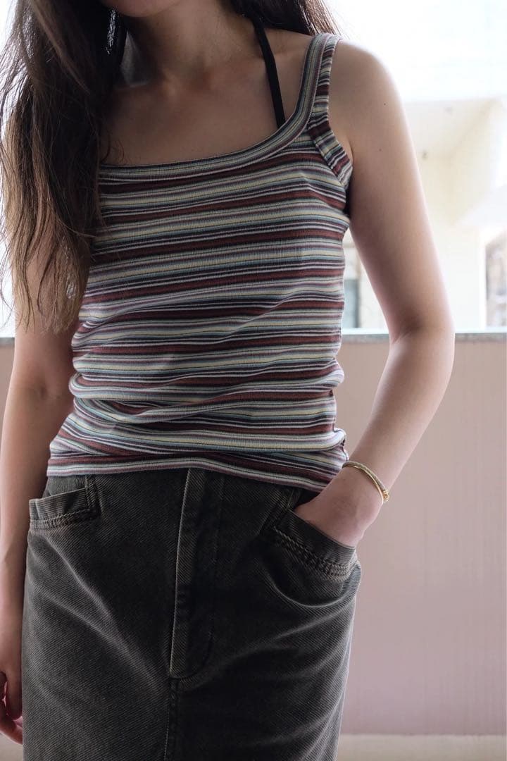 FUMIKA_UCHIDA マルチ ボーダー キャミソール - メルカリ
