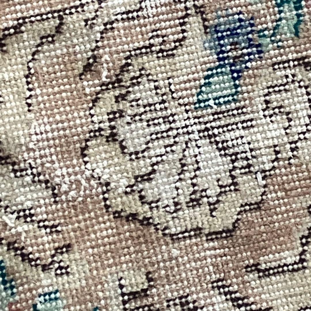 ミルキーピンク✳︎73×74グリーン フラワー ラウンド トルコ