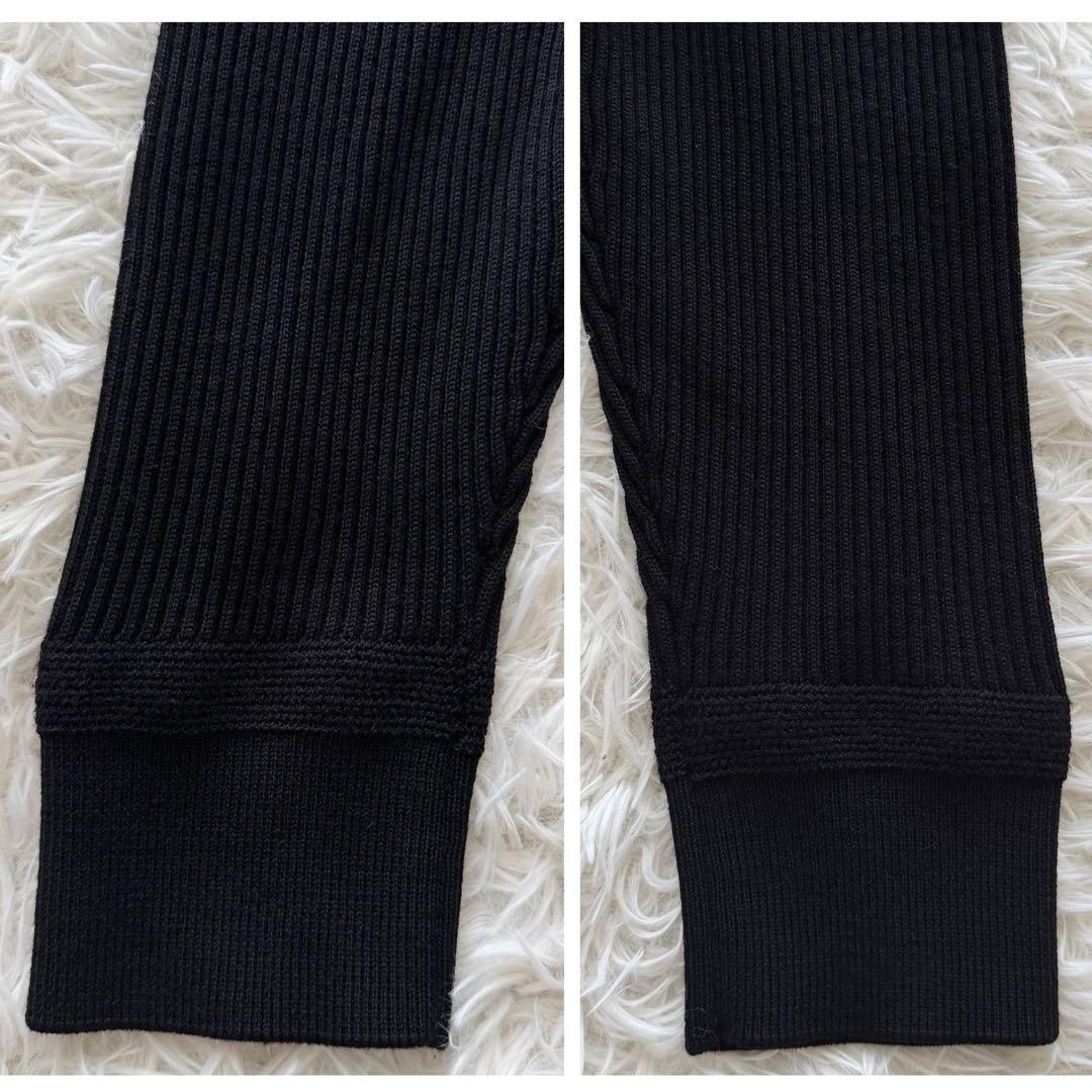 美品【ストーンアイランド】22AW 上杉柊平着用 ドライバーズニット 黒