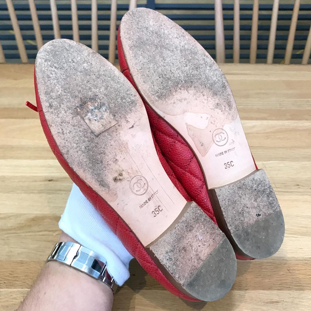 マリア様の 超美品 シャネル フラットシューズ パンプス バレエ