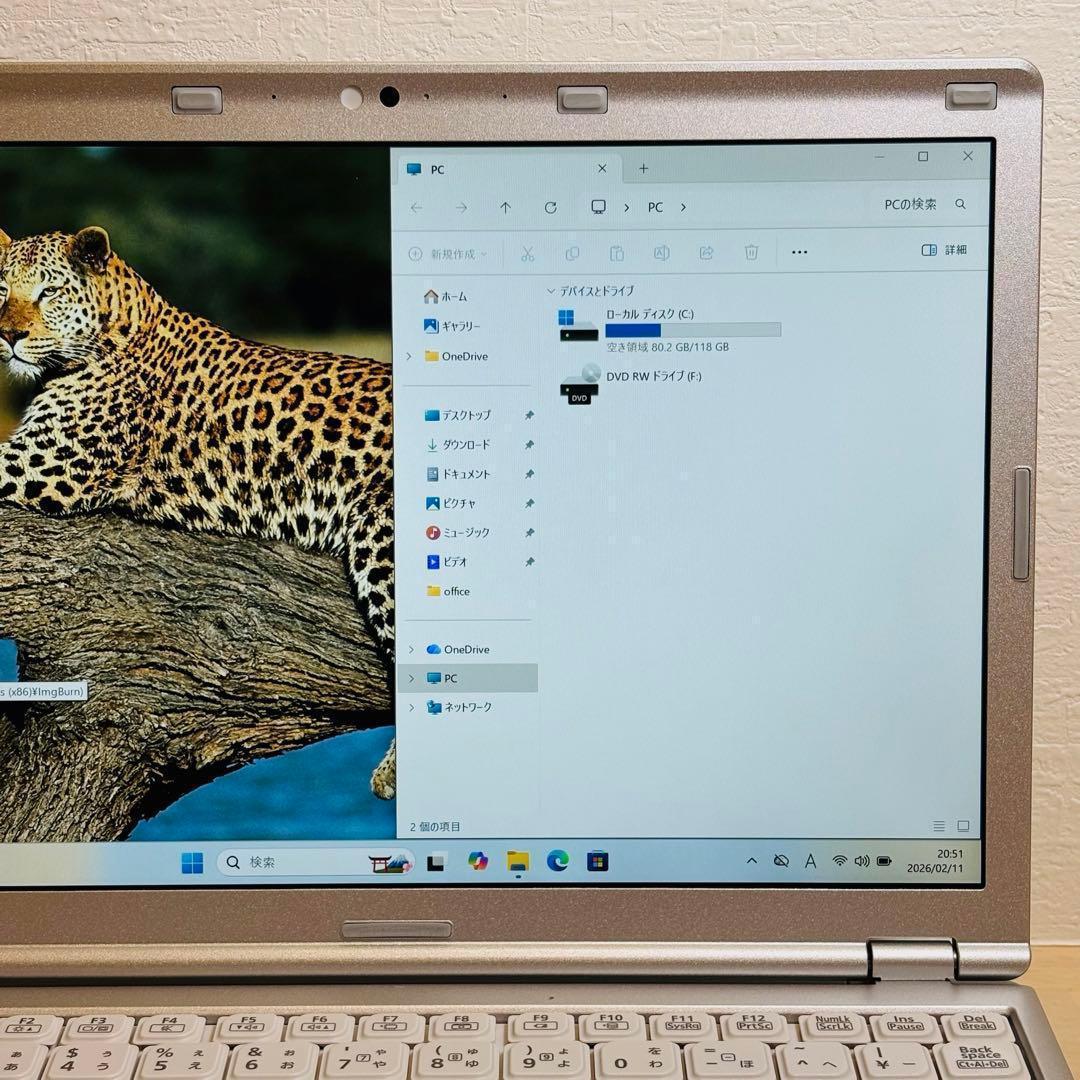 レッツノート ノートPC Windows11 DVD オフィス付き P-148 - メルカリ