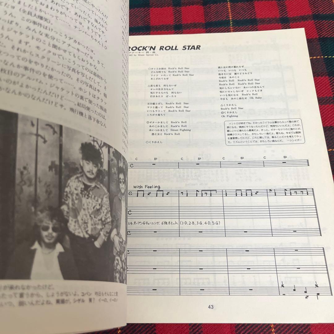 希少品レア アナーキー バンドスコア＆写真集ANARCHISM ANARCHY - メルカリ