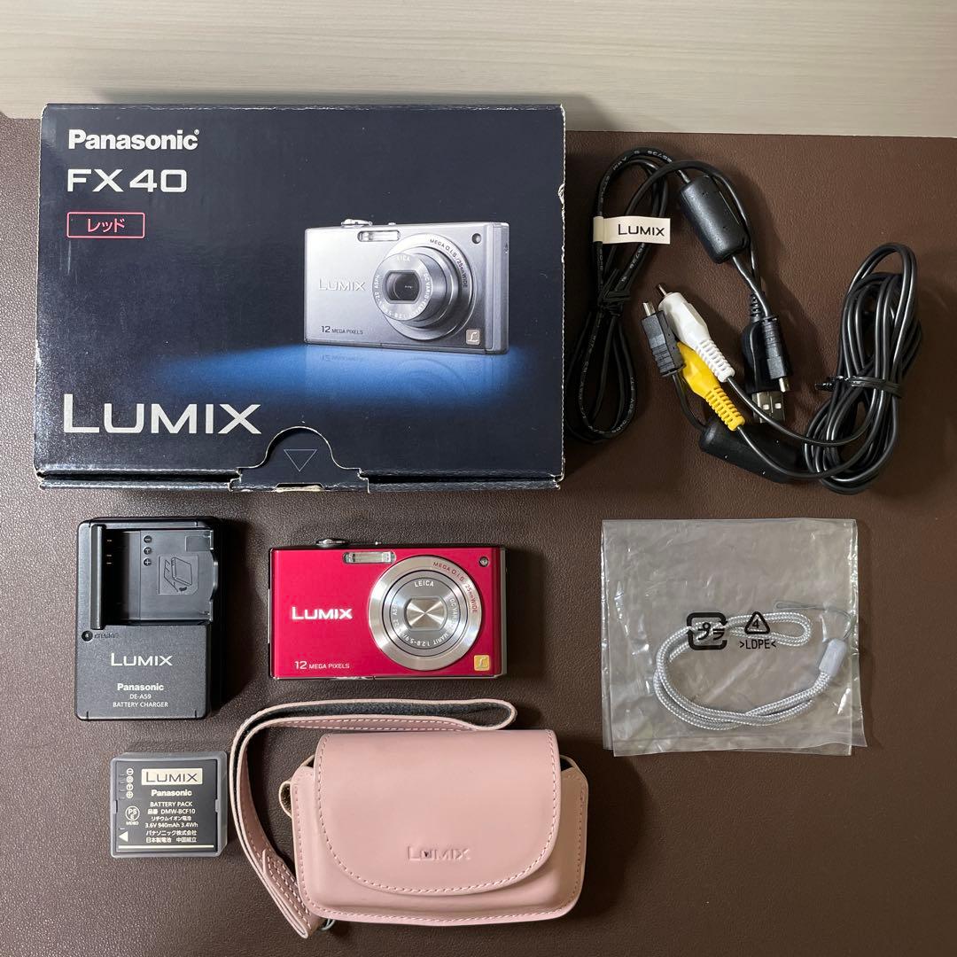 Panasonic LUMIX FX40 レッド 概要 デジタルカメラ DMC-FX40 | LUMIX（ルミックス） ミラーレス一眼