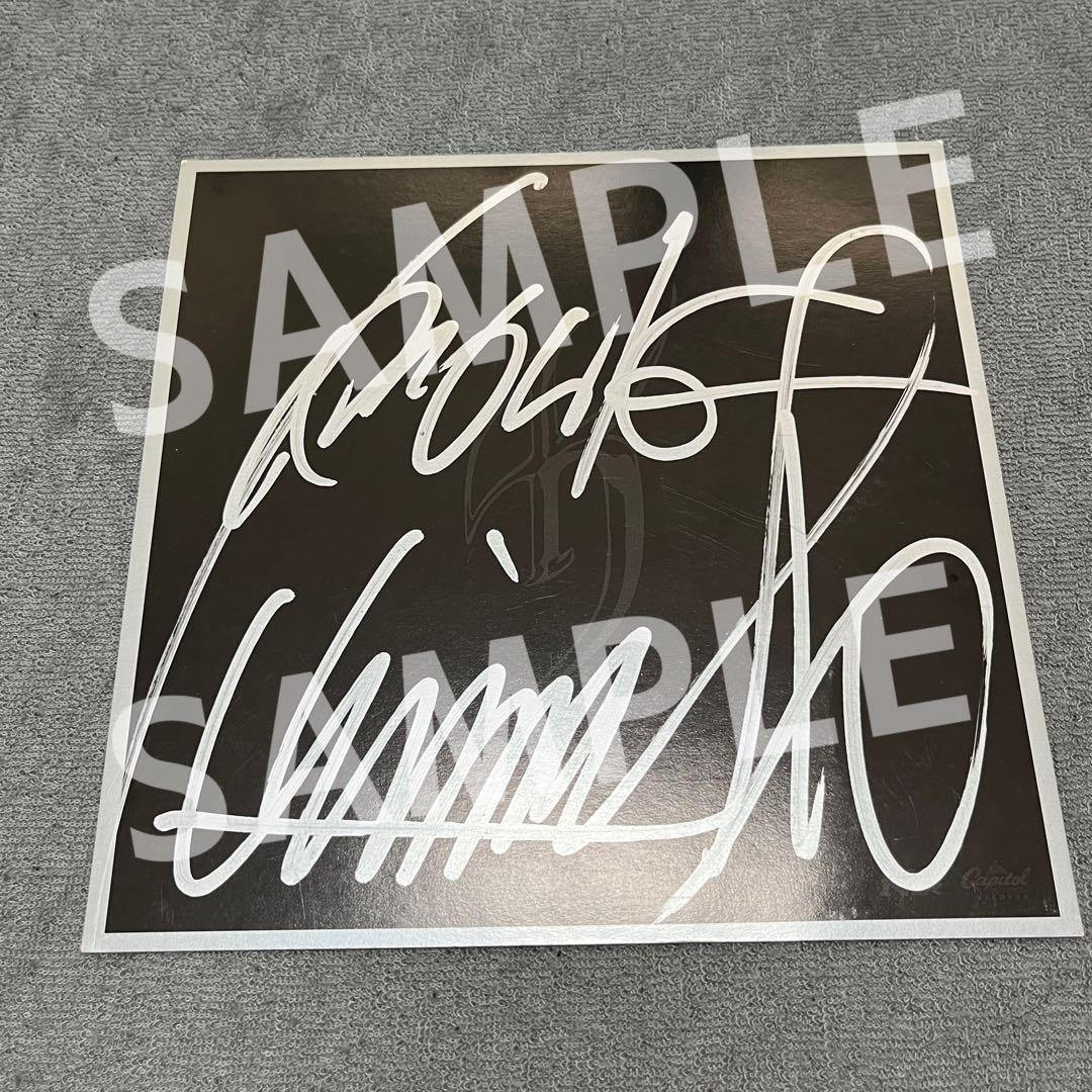 氷室京介 直筆サイン色紙 シルバー ロゴ入り - メルカリ