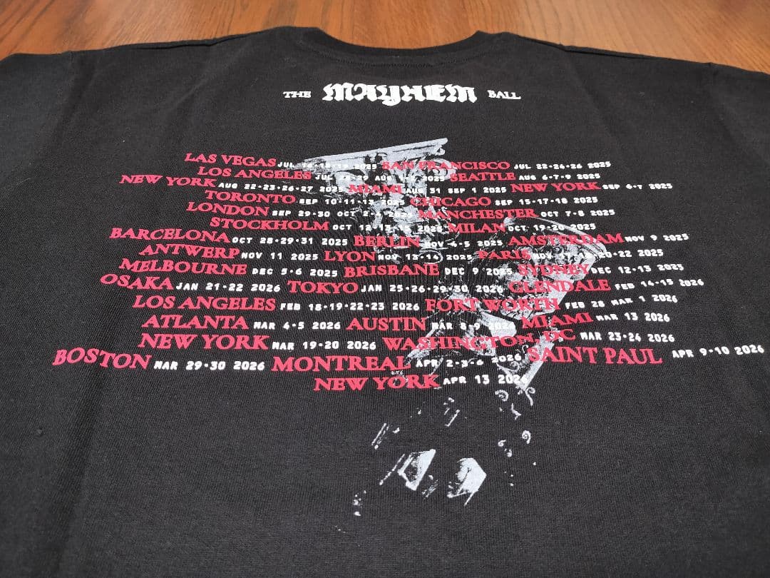 Mサイズ Lady Gaga Mayhem Ball 会場限定ツアーTシャツ - メルカリ