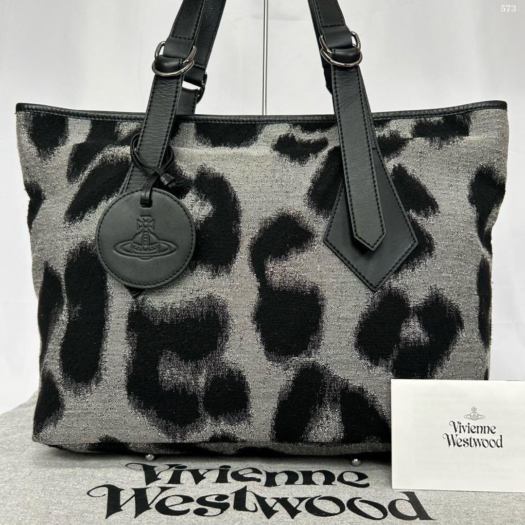 【極美品】ヴィヴィアンウエストウッド トートバッグ レザー オーブ チャーム 黒 ヴィヴィアンウエストウッド SHOPPER オーブ ブランドオフ Vivienne